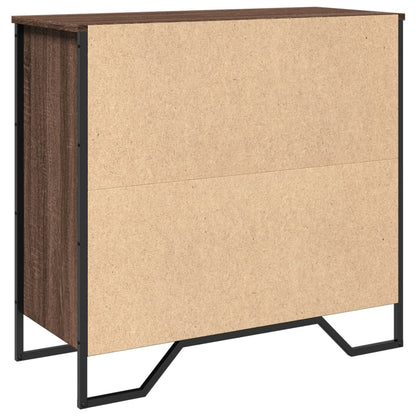 Credenza Rovere Marrone 79,5x35,5x74,5 cm in Legno Multistrato