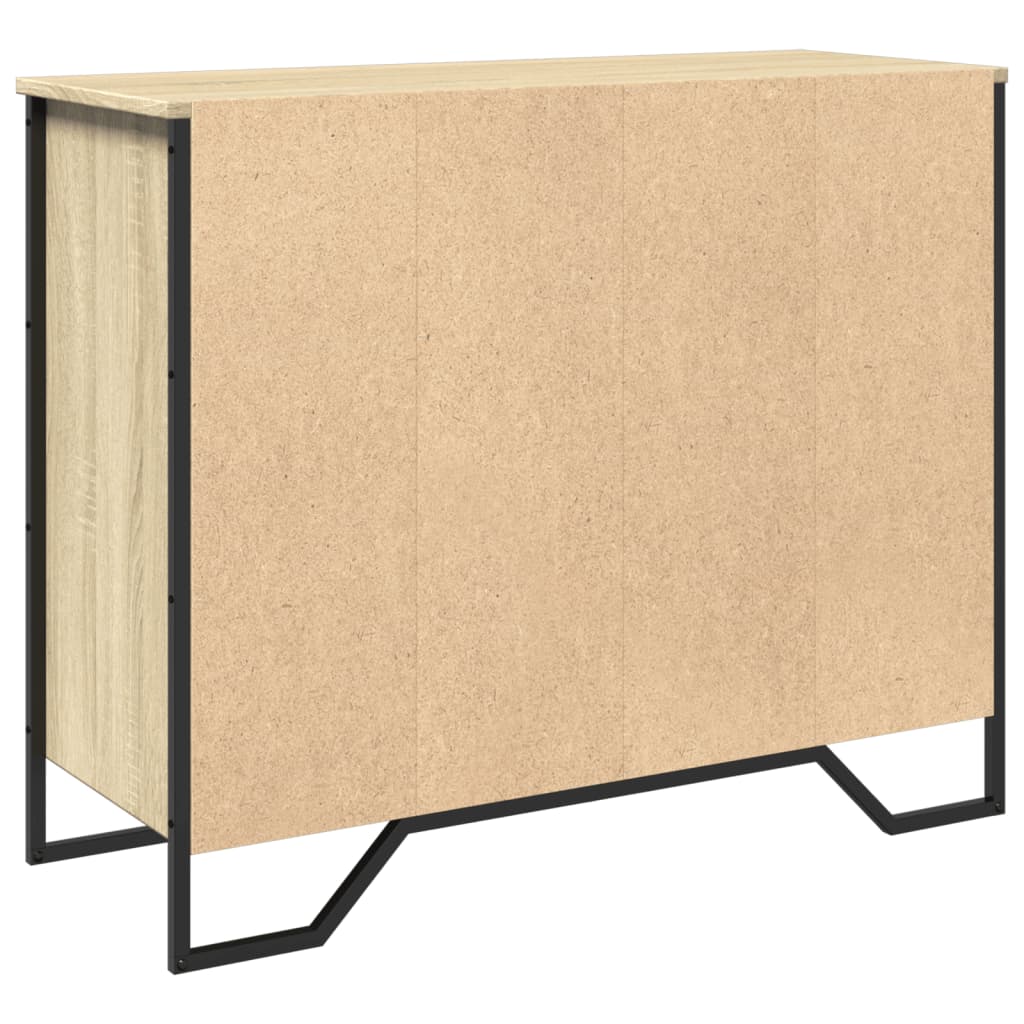 Credenza Rovere Sonoma 91x35,5x74,5 cm in Legno Multistrato - homemem39
