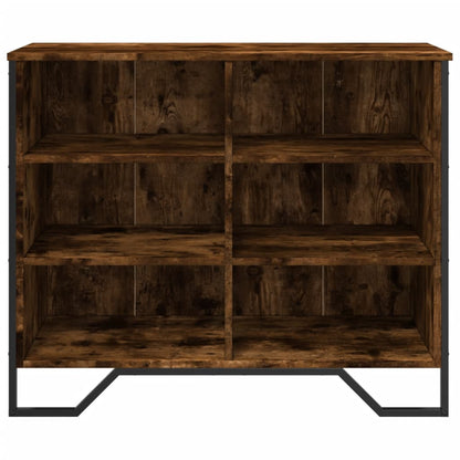 Credenza Rovere Fumo 91x35,5x74,5 cm in Legno Multistrato