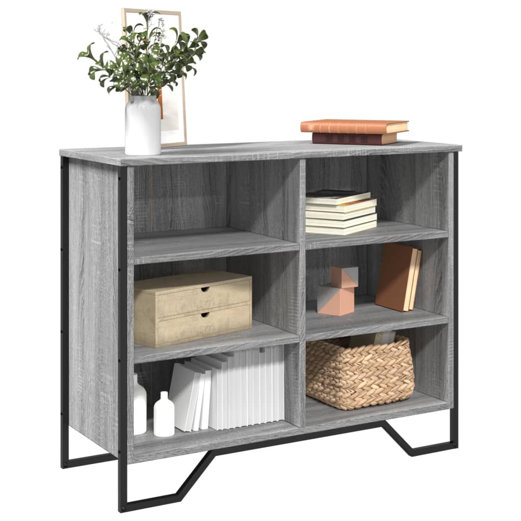 Credenza Grigio Sonoma 91x35,5x74,5 cm in Legno Multistrato - homemem39