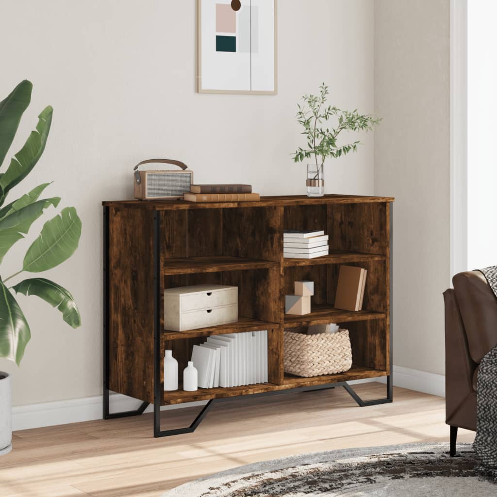 Credenza Rovere Fumo 101x35,5x74,5 cm in Legno Multistrato - homemem39