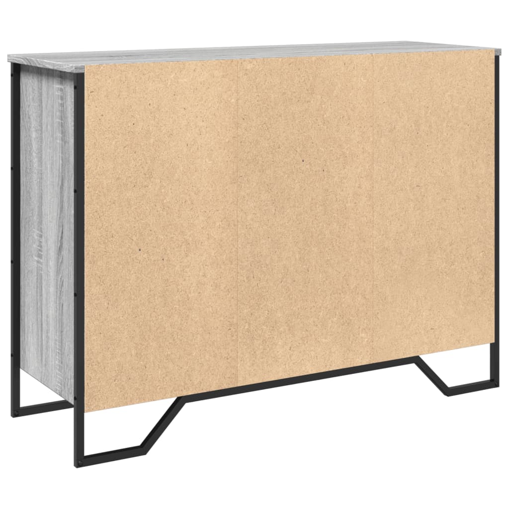 Credenza Grigio Sonoma 101x35,5x74,5 cm in Legno Multistrato - homemem39