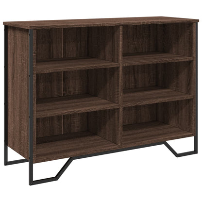 Credenza Rovere Marrone 101x35,5x74,5 cm in Legno Multistrato - homemem39