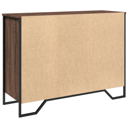 Credenza Rovere Marrone 101x35,5x74,5 cm in Legno Multistrato - homemem39