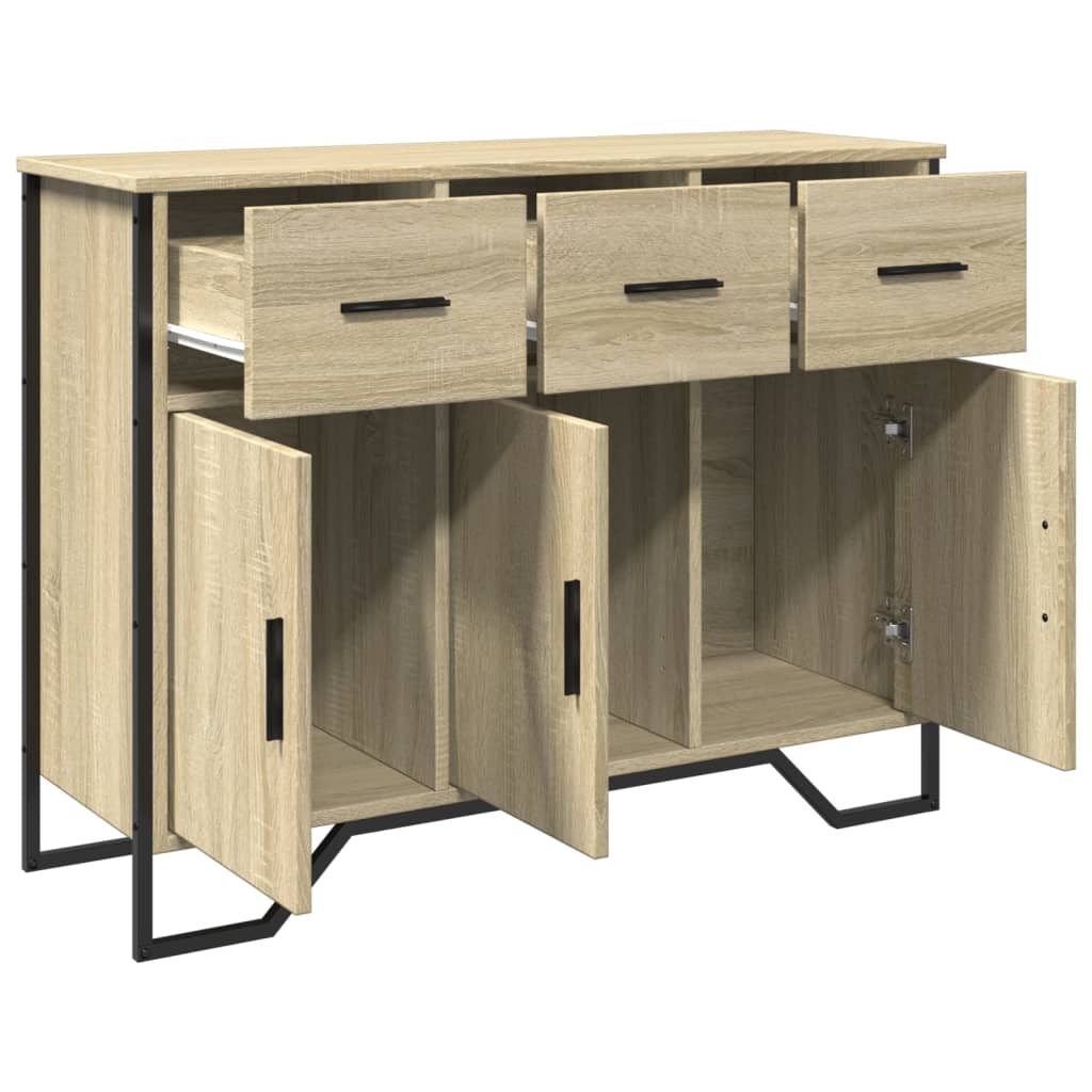 Credenza Rovere Sonoma 97x32,5x74,5 cm in Legno Multistrato - homemem39