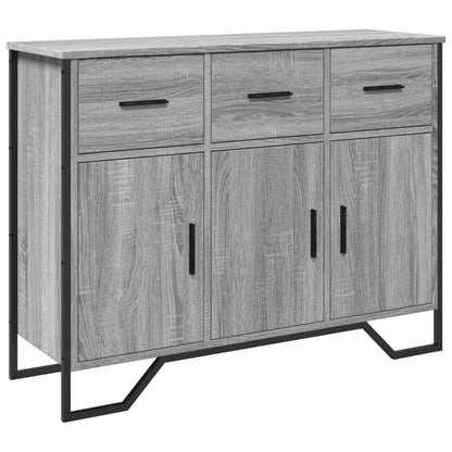 Credenza Grigio Sonoma 97x32,5x74,5 cm in Legno Multistrato - homemem39