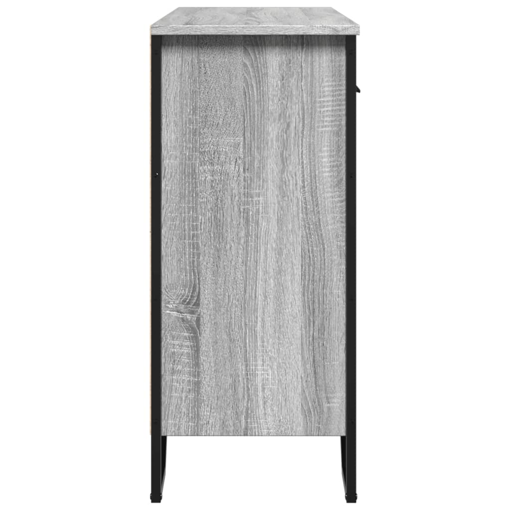 Credenza Grigio Sonoma 97x32,5x74,5 cm in Legno Multistrato - homemem39