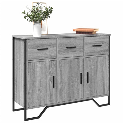 Credenza Grigio Sonoma 97x32,5x74,5 cm in Legno Multistrato - homemem39