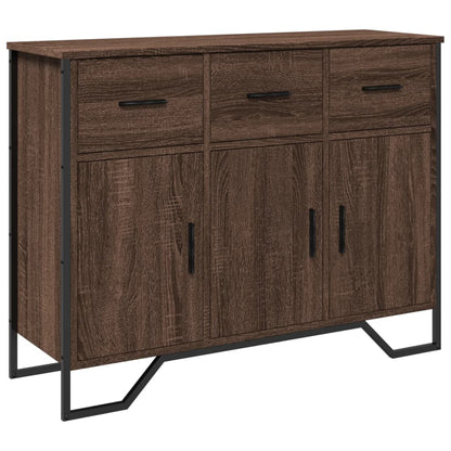 Credenza Rovere Marrone 97x32,5x74,5 cm in Legno Multistrato