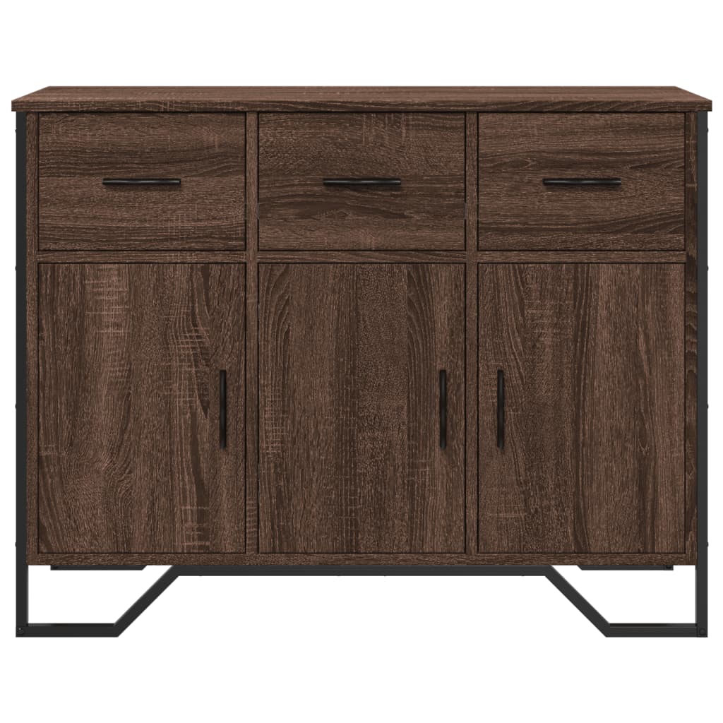 Credenza Rovere Marrone 97x32,5x74,5 cm in Legno Multistrato