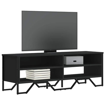 Mobile Porta TV Nero 122x34x41 cm in Legno Multistrato - homemem39