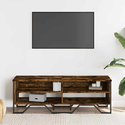 Mobile Porta TV Rovere Fumo 122x34x41 cm in Legno Multistrato - homemem39