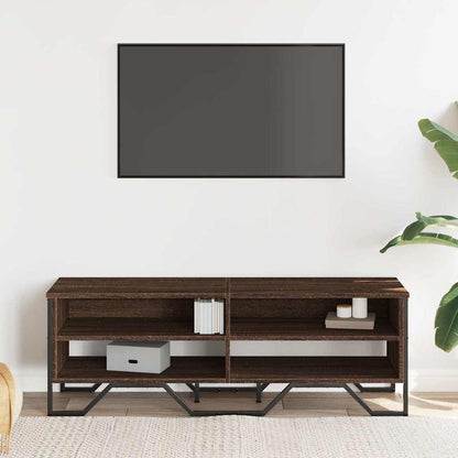 Mobile Porta TV Rovere Marrone 122x34x41cm in Legno Multistrato - homemem39