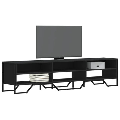 Mobile Porta TV Nero 180x34x41 cm in Legno Multistrato - homemem39