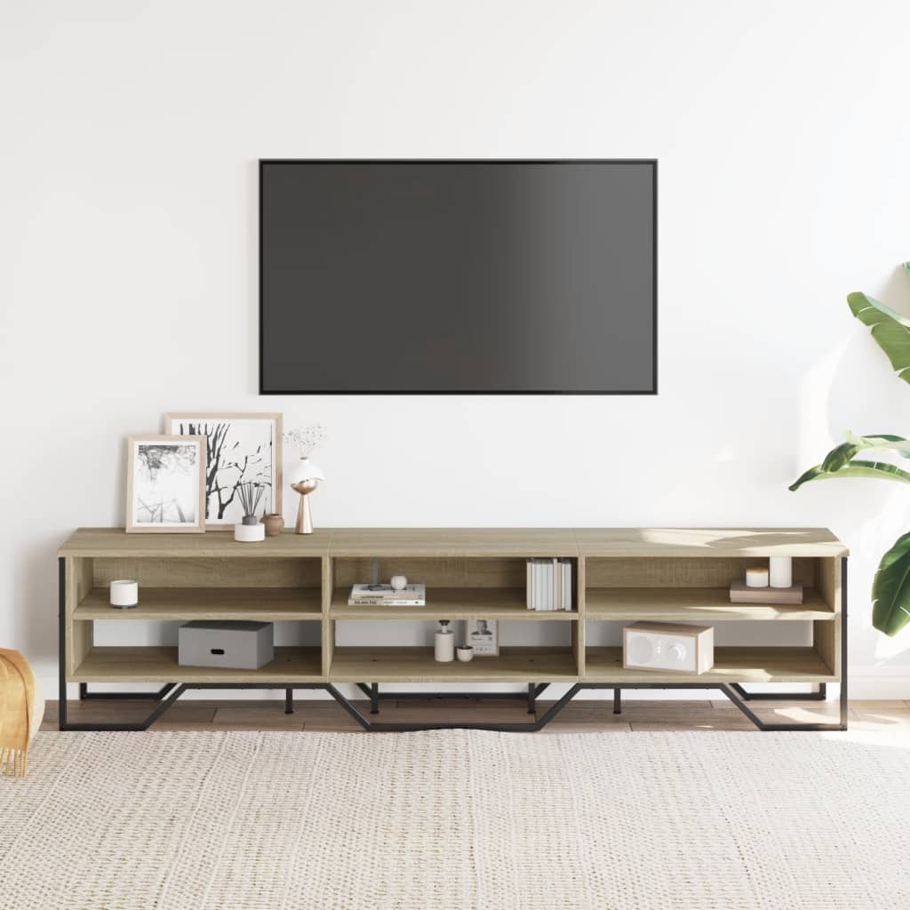 Mobile Porta TV Rovere Sonoma 180x34x41 cm Legno Multistrato - homemem39
