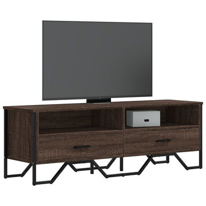 Mobile Porta TV Rovere Marrone 122x34x41cm in Legno Multistrato - homemem39