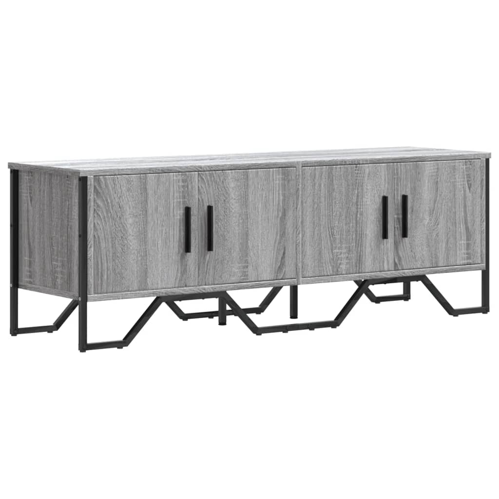 Mobile Porta TV Grigio Sonoma 122x34x41cm in Legno Multistrato