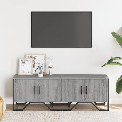Mobile Porta TV Grigio Sonoma 122x34x41cm in Legno Multistrato