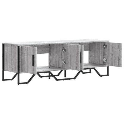 Mobile Porta TV Grigio Sonoma 122x34x41cm in Legno Multistrato