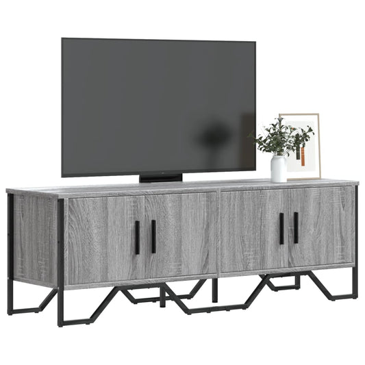 Mobile Porta TV Grigio Sonoma 122x34x41cm in Legno Multistrato