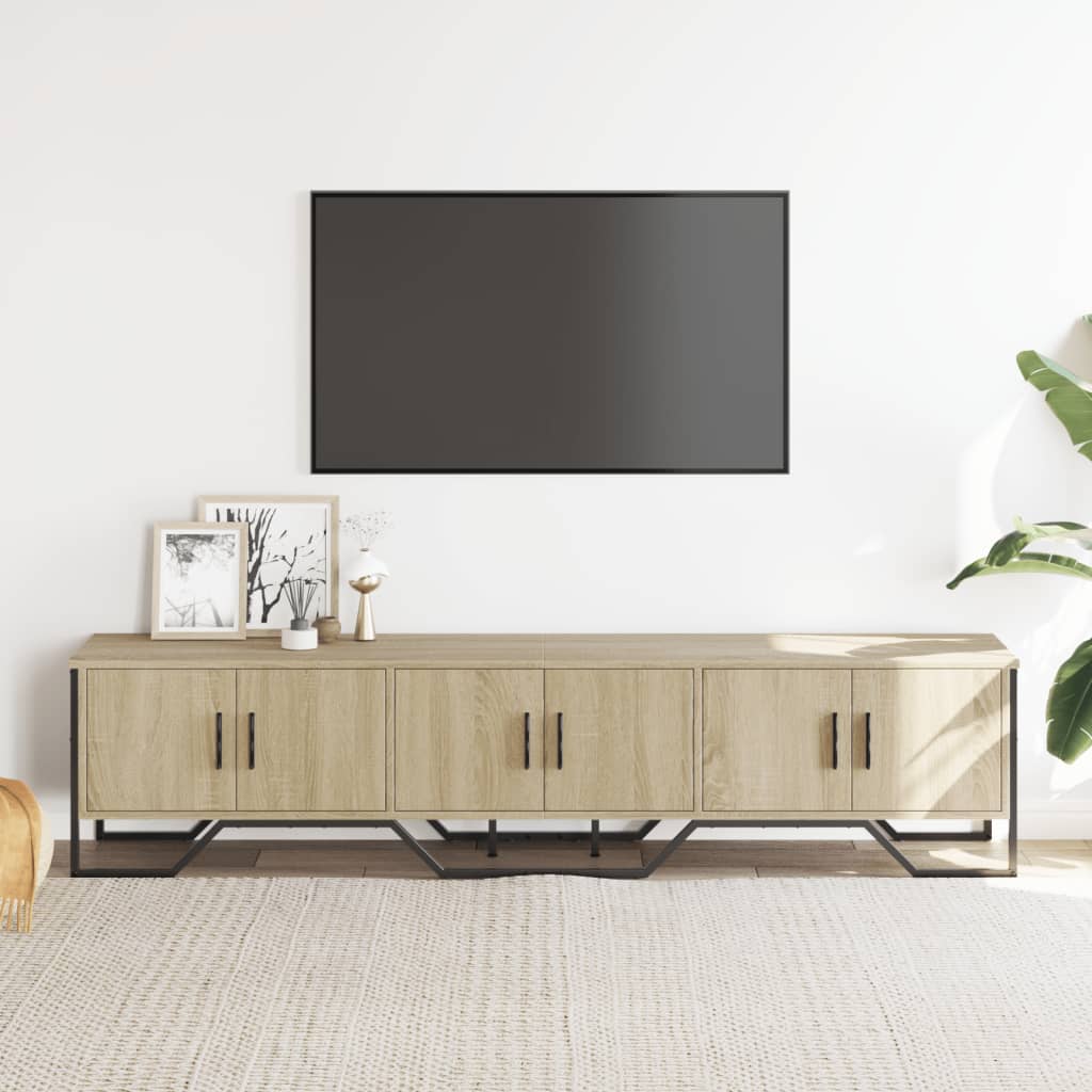 Mobile Porta TV Rovere Sonoma 180x34x41 cm Legno Multistrato - homemem39