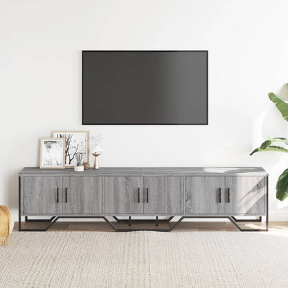 Mobile Porta TV Grigio Sonoma 180x34x41cm in Legno Multistrato - homemem39