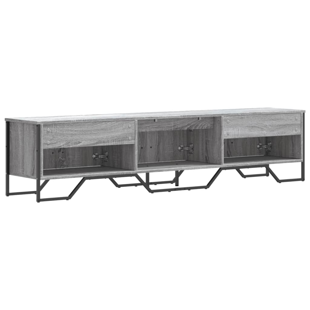 Mobile Porta TV Grigio Sonoma 180x34x41cm in Legno Multistrato | homemem39