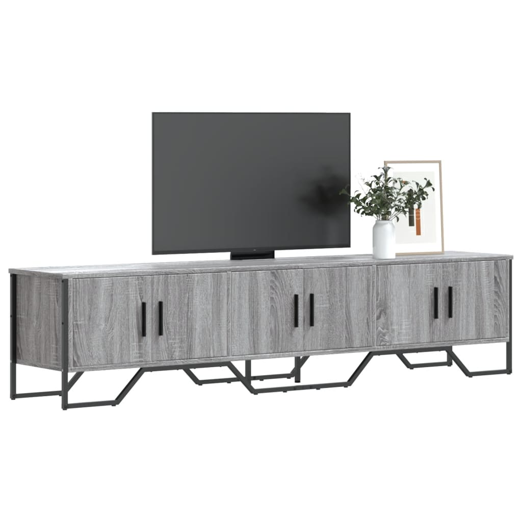 Mobile Porta TV Grigio Sonoma 180x34x41cm in Legno Multistrato - homemem39