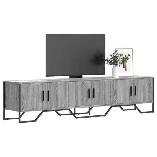 Mobile Porta TV Grigio Sonoma 180x34x41cm in Legno Multistrato - homemem39