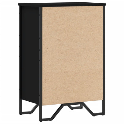 Libreria Nera 50x31x74,5 cm in Legno Multistrato