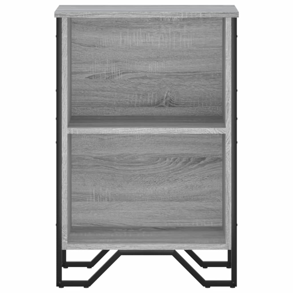 Libreria Grigio Sonoma 50x31x74,5 cm in Legno Multistrato