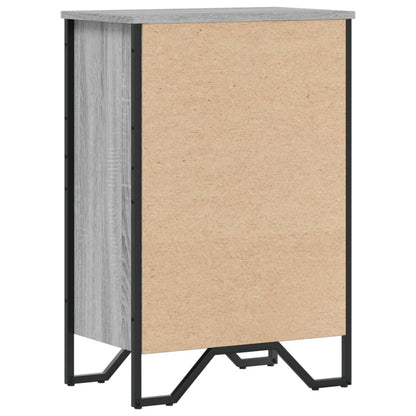 Libreria Grigio Sonoma 50x31x74,5 cm in Legno Multistrato