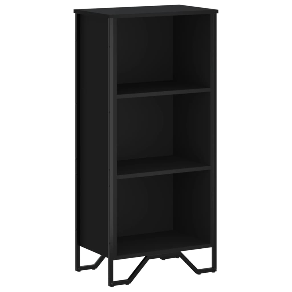 Libreria Nera 50x31x106 cm in Legno Multistrato