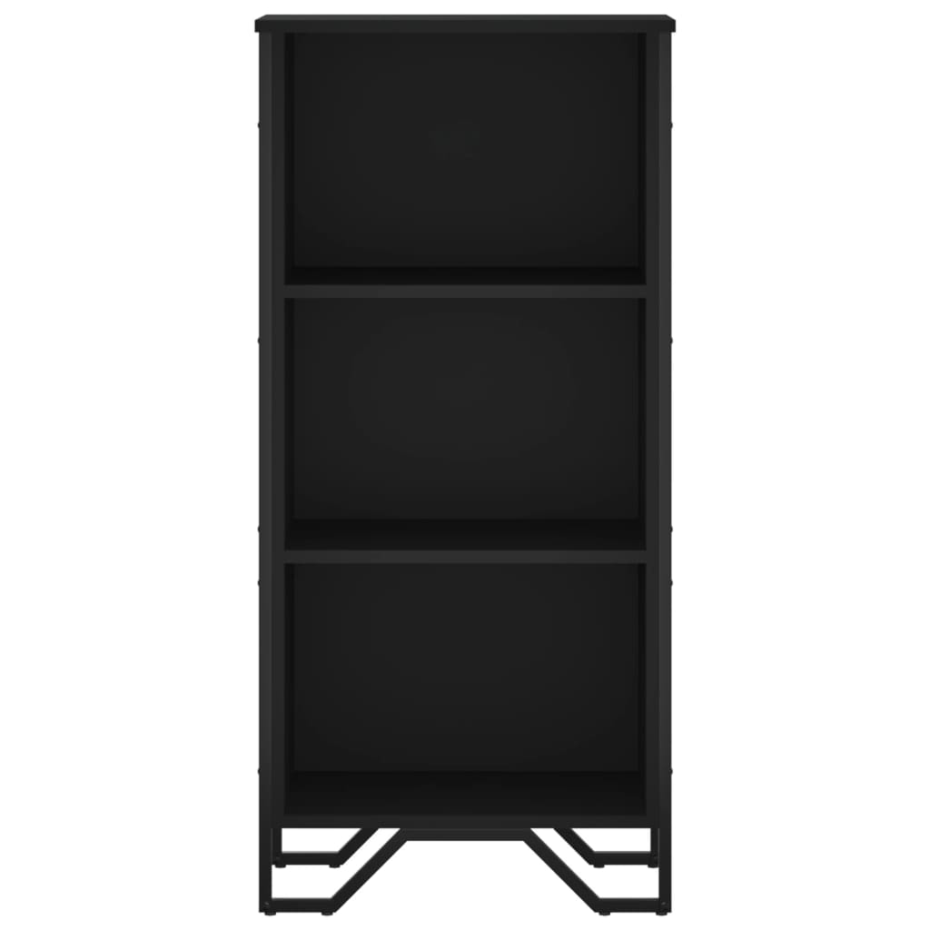 Libreria Nera 50x31x106 cm in Legno Multistrato