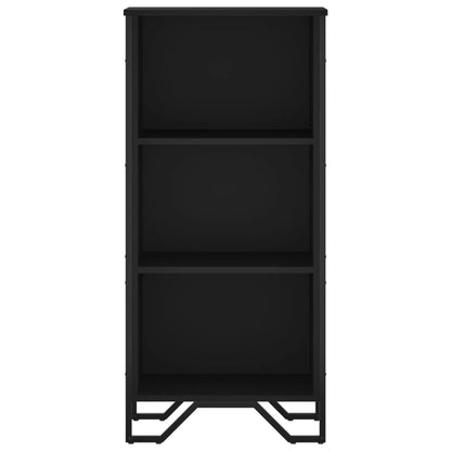 Libreria Nera 50x31x106 cm in Legno Multistrato