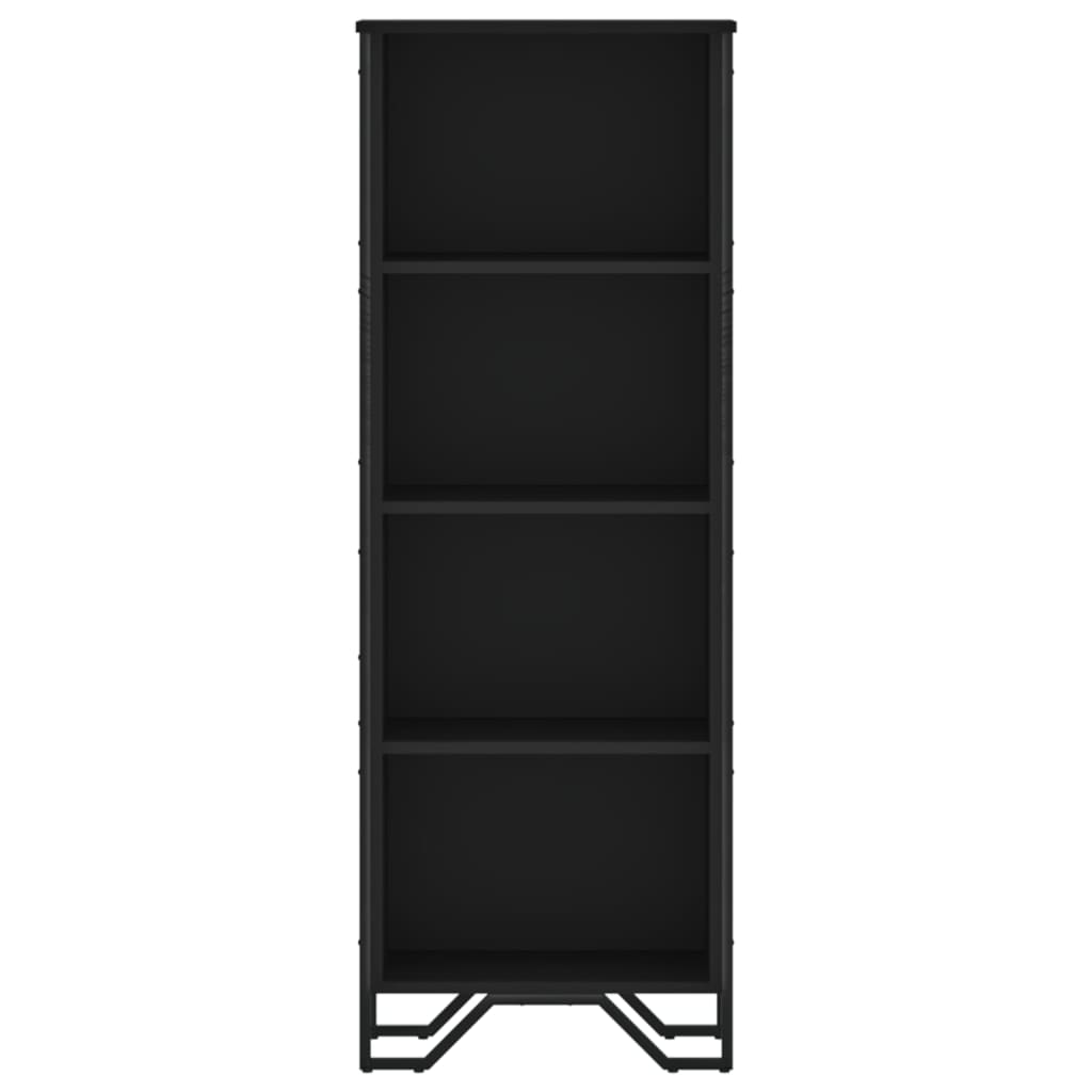 Libreria Nera 50x31x137,5 cm in Truciolato