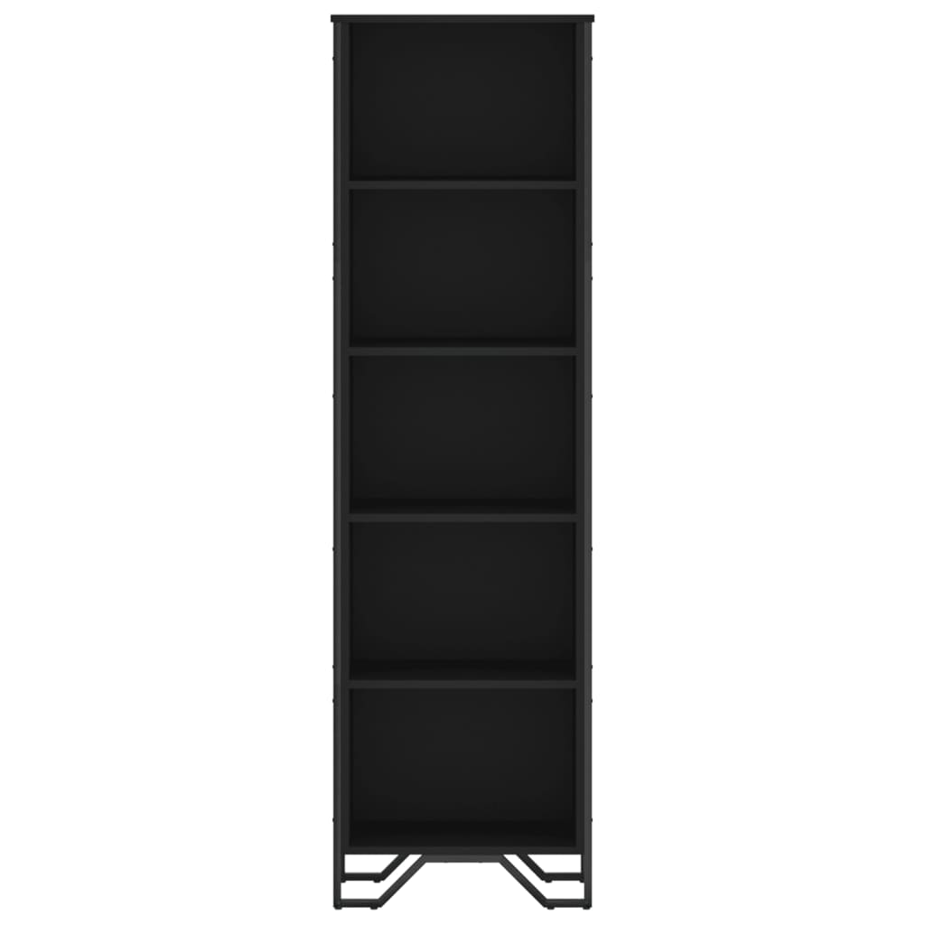 Libreria Nera 50x31x169 cm in Legno Multistrato