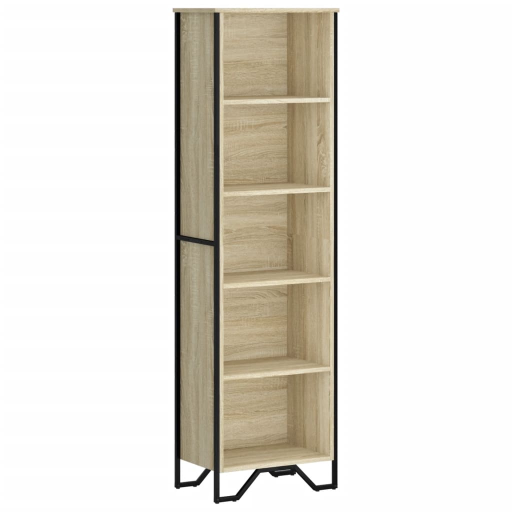 Libreria Rovere Sonoma 50x31x169 cm in Legno Multistrato