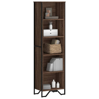 Libreria Rovere Marrone 50x31x169 cm in Legno Multistrato