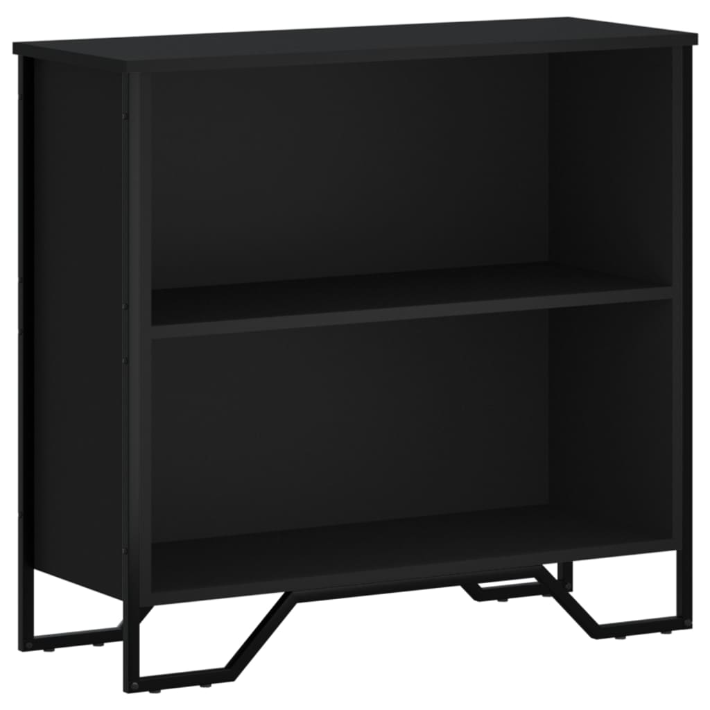 Libreria Nera 80x31x74,5 cm in Legno Multistrato