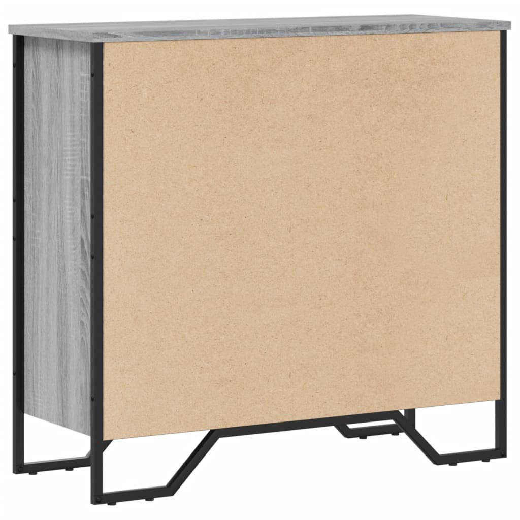 Libreria Grigio Sonoma 80x31x74,5 cm in Legno Multistrato