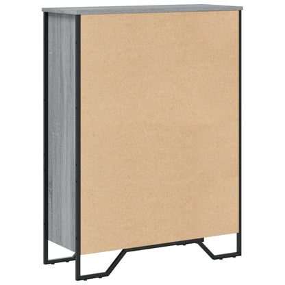 Libreria Grigio Sonoma 80x31x106 cm in Legno Multistrato