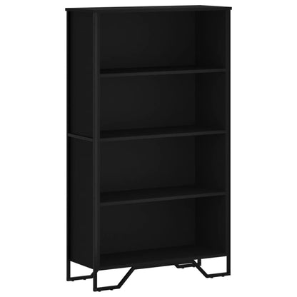 Libreria Nera 80x31x137,5 cm in Legno Multistrato