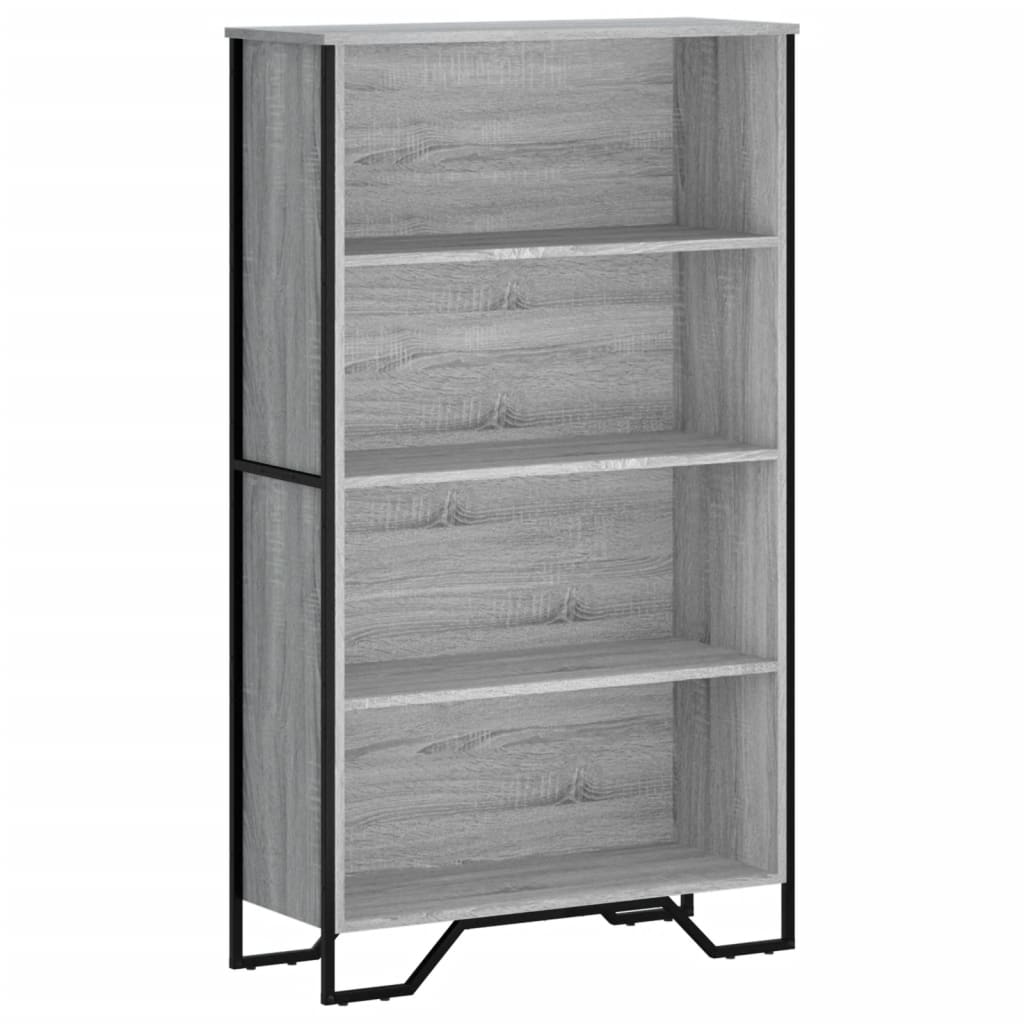 Libreria Grigio Sonoma 80x31x137,5 cm in Legno Multistrato