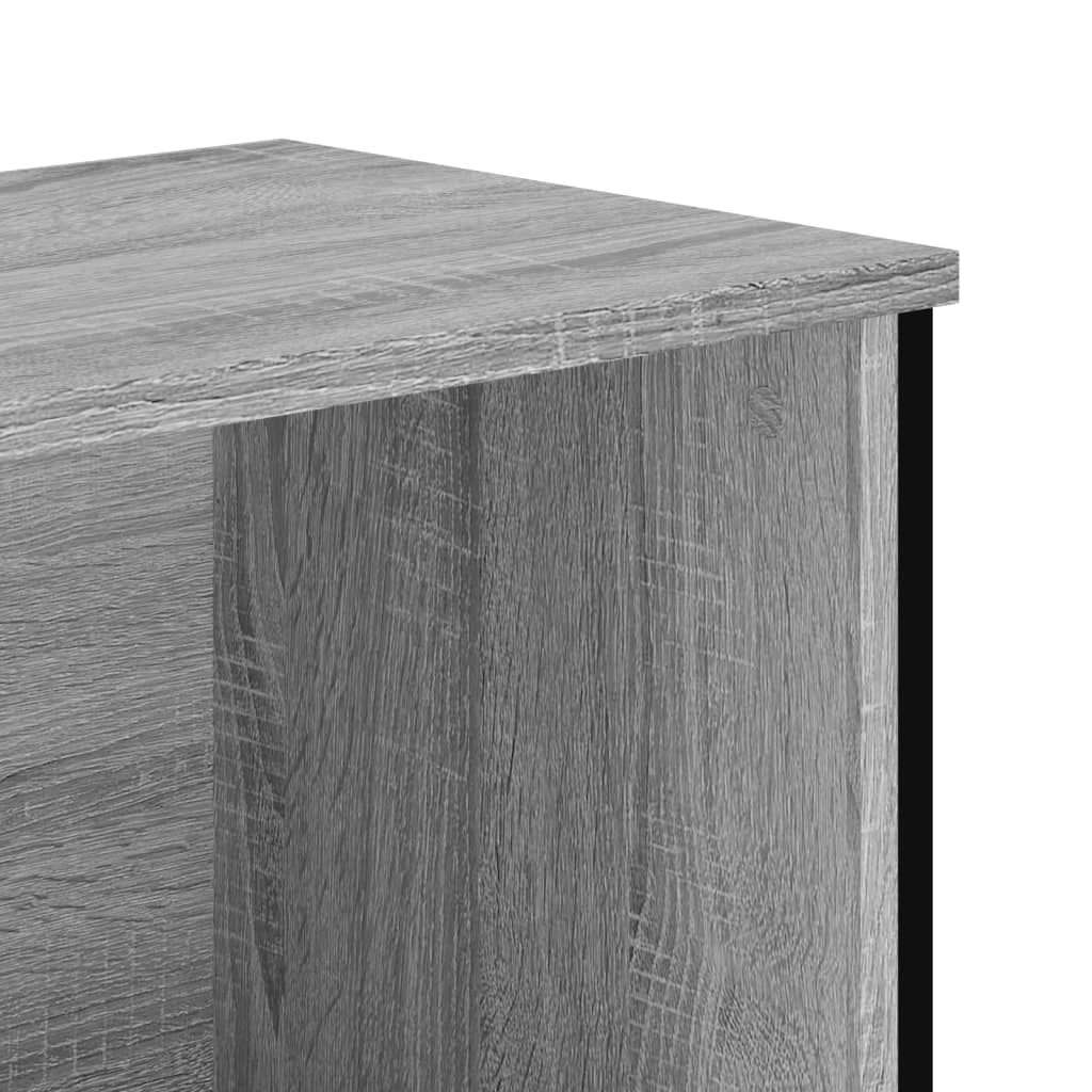 Libreria Grigio Sonoma 80x31x137,5 cm in Legno Multistrato