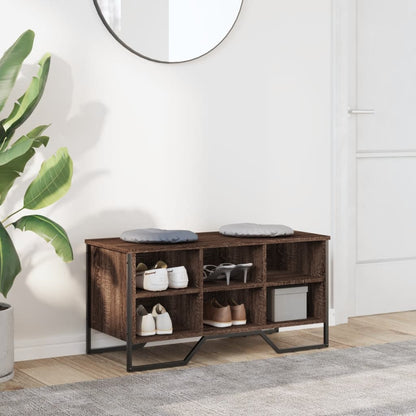 Scarpiera Rovere Marrone 90x38x45,5 cm in Truciolato - homemem39