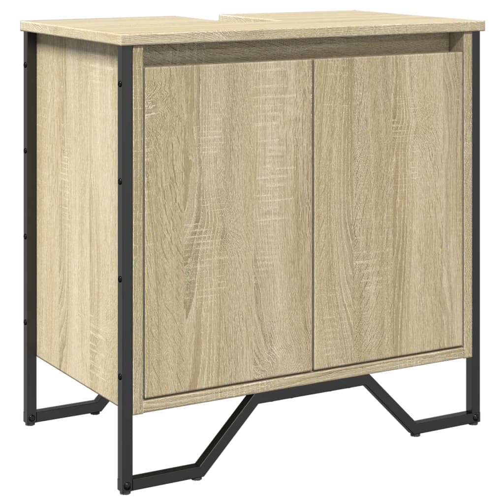 Mobile Lavabo Bagno Rovere Sonoma 60x35x60 cm in Truciolato | homemem39