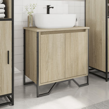 Mobile Lavabo Bagno Rovere Sonoma 60x35x60 cm in Truciolato | homemem39