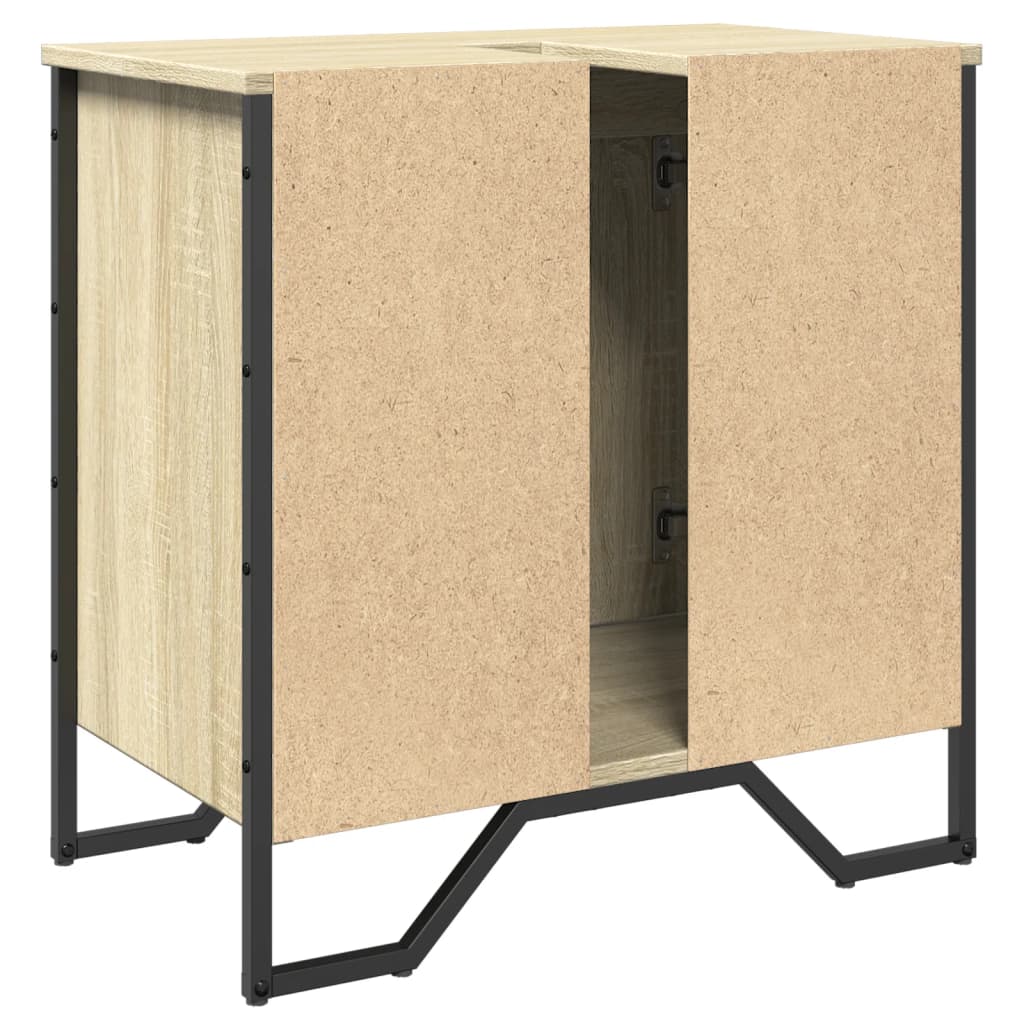 Mobile Lavabo Bagno Rovere Sonoma 60x35x60 cm in Truciolato | homemem39
