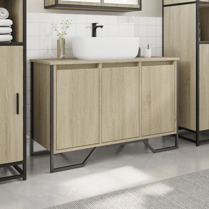 Mobile Lavabo Bagno Rovere Sonoma 91x35x60 cm in Truciolato | homemem39